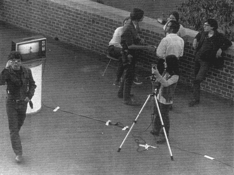 “U.S.C. Piece May ’70 Environmental Performance by C. Bensinger,” photograph from Radical Software 1, no. 2